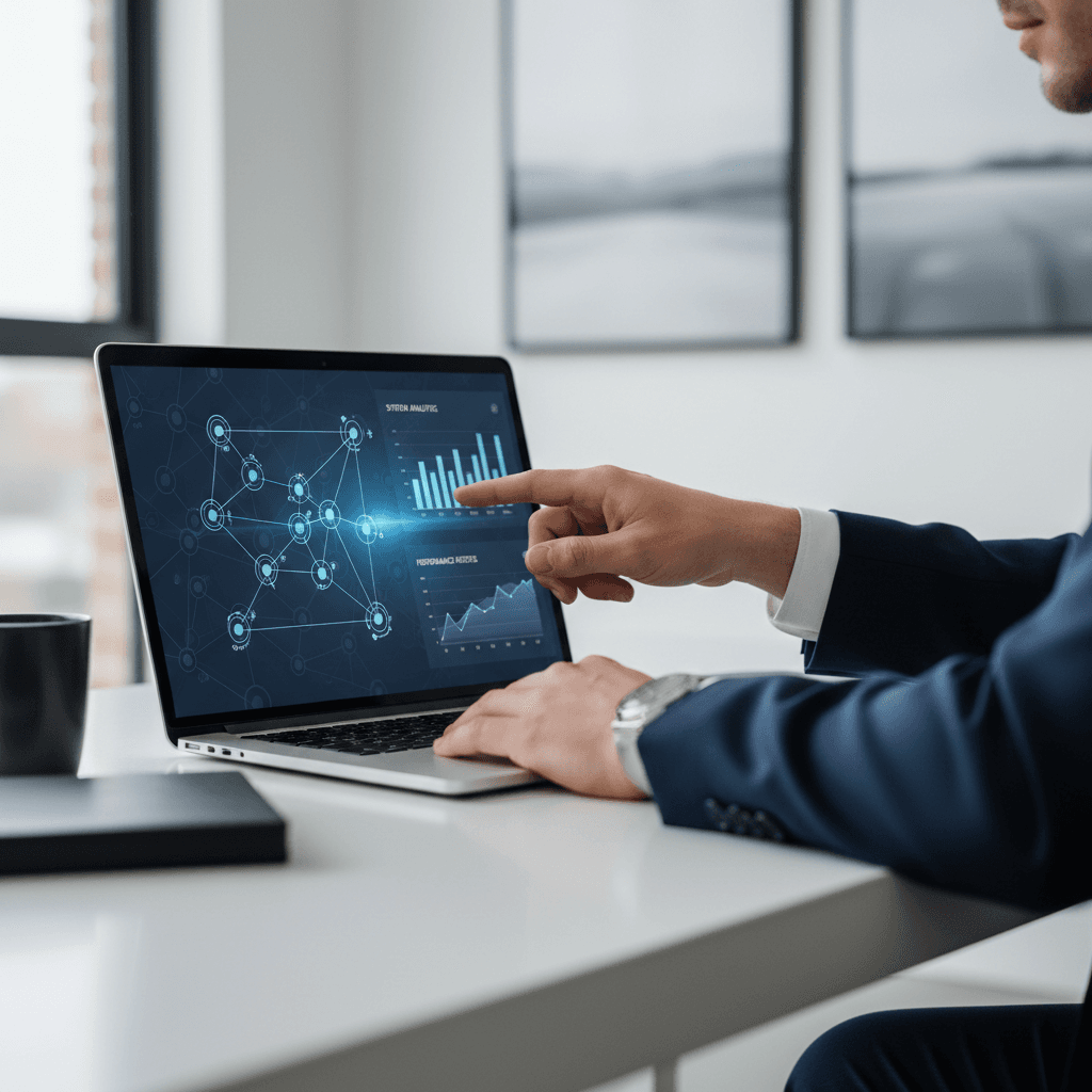 IT consultant working on enterprise systems
